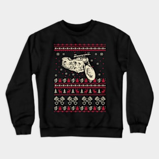 Motorbike Ugly Christmas Sweater Crewneck Sweatshirt